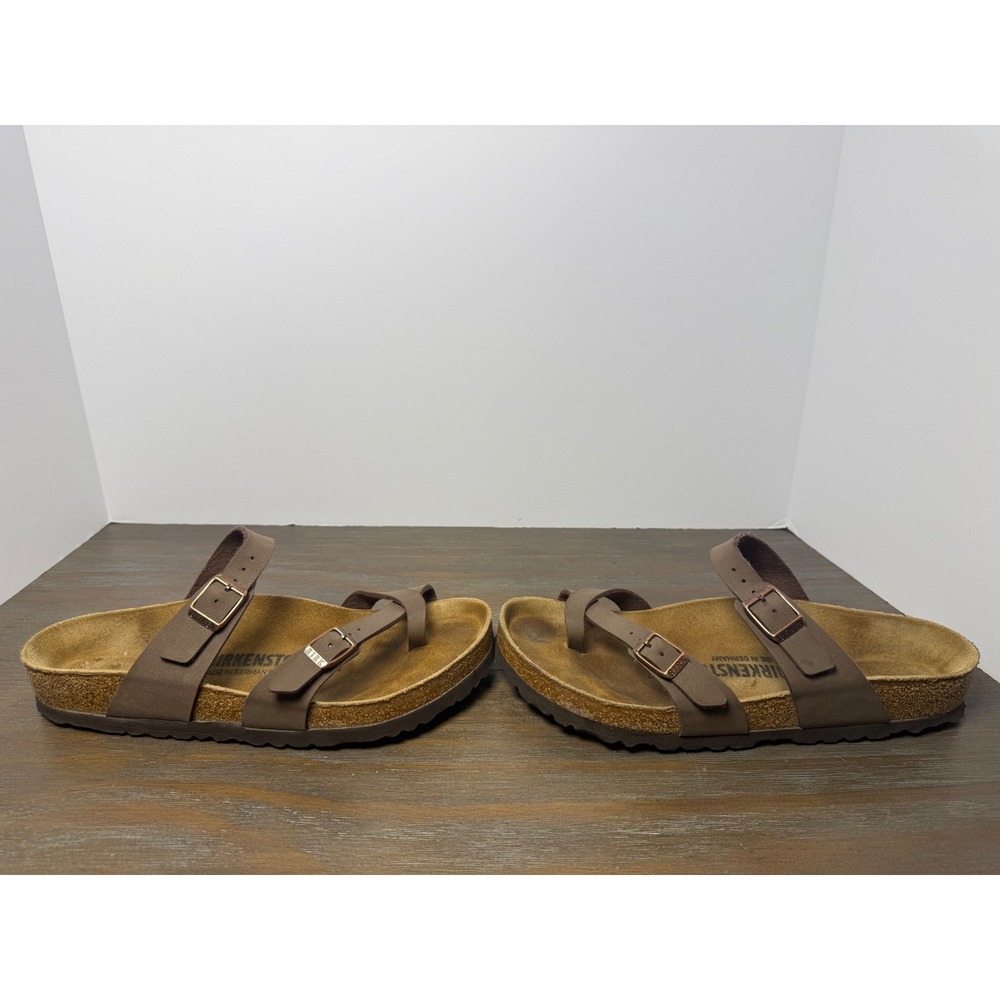 Birkenstock Mayari Mocha Brown Toe Loop Sandals EU 39 Women's 8-8.5 - Picture 2 of 10